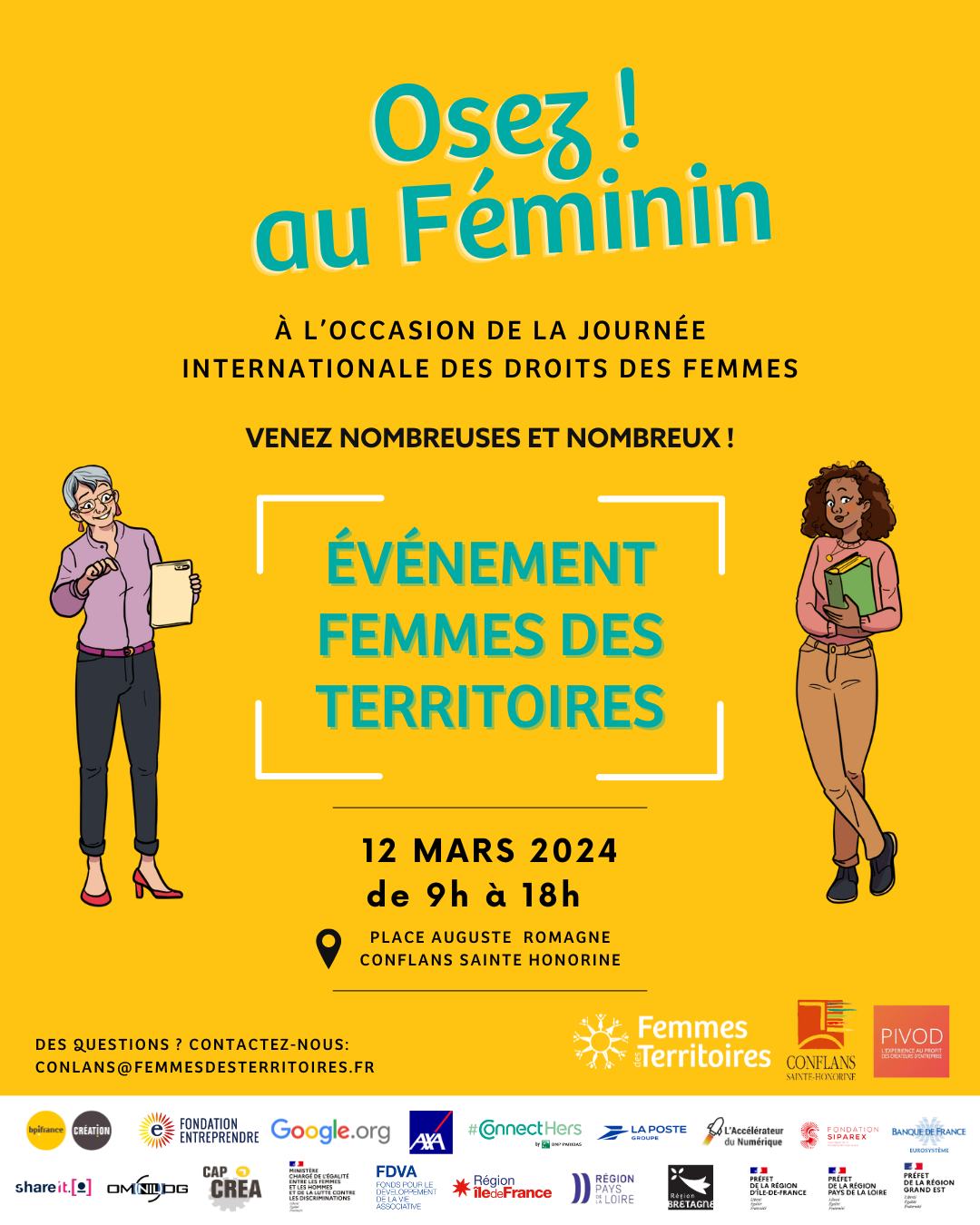 “Osez ! au Féminin” est le prochain événement organisé par Femmes des Territoires